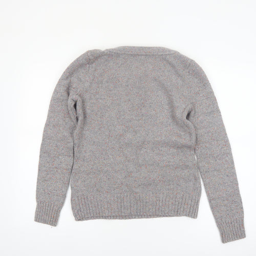 Marks and Spencer Per Una Women's Grey Size 10 Cable-Knit Jumper