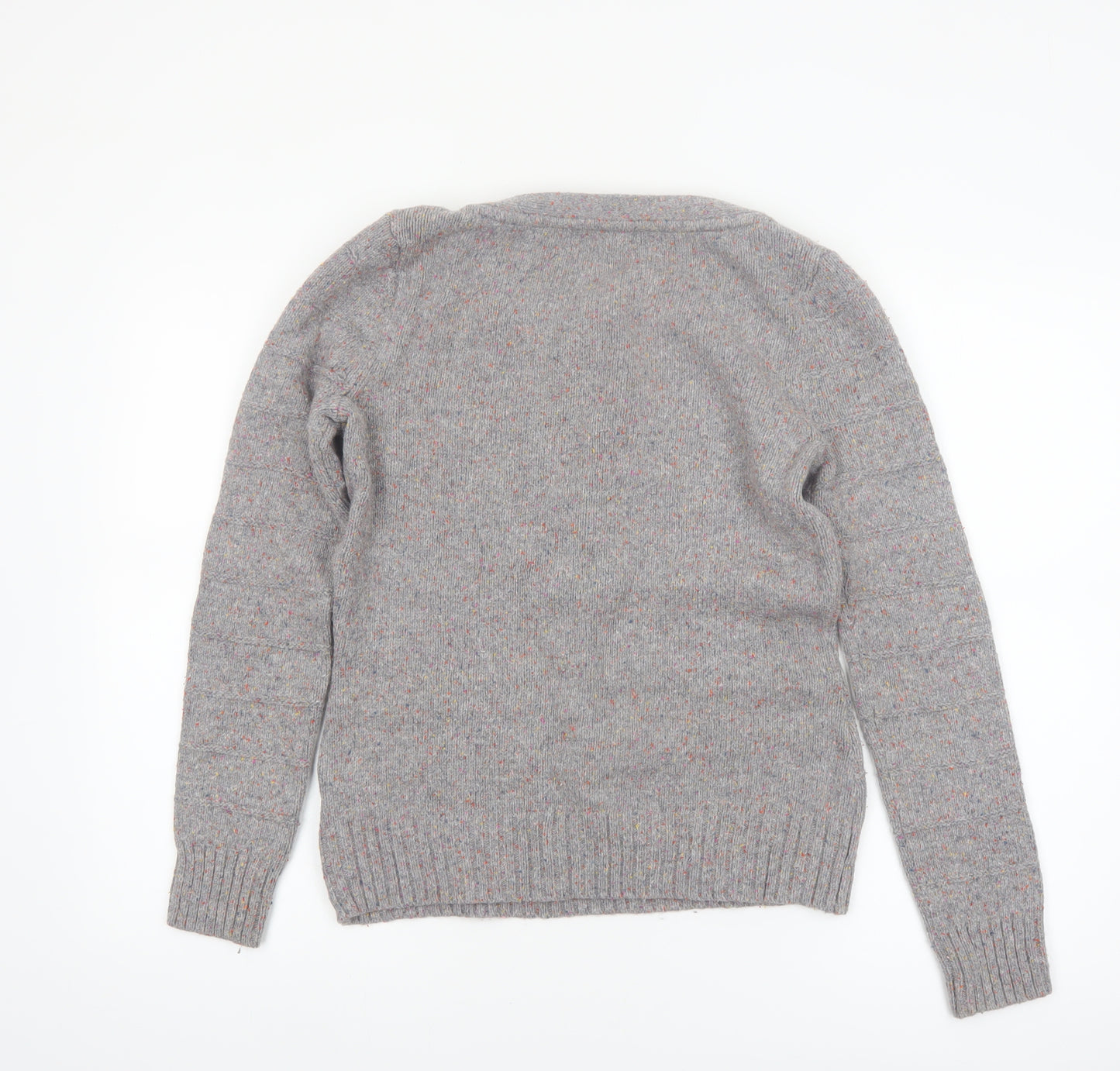 Marks and Spencer Per Una Women's Grey Size 10 Cable-Knit Jumper