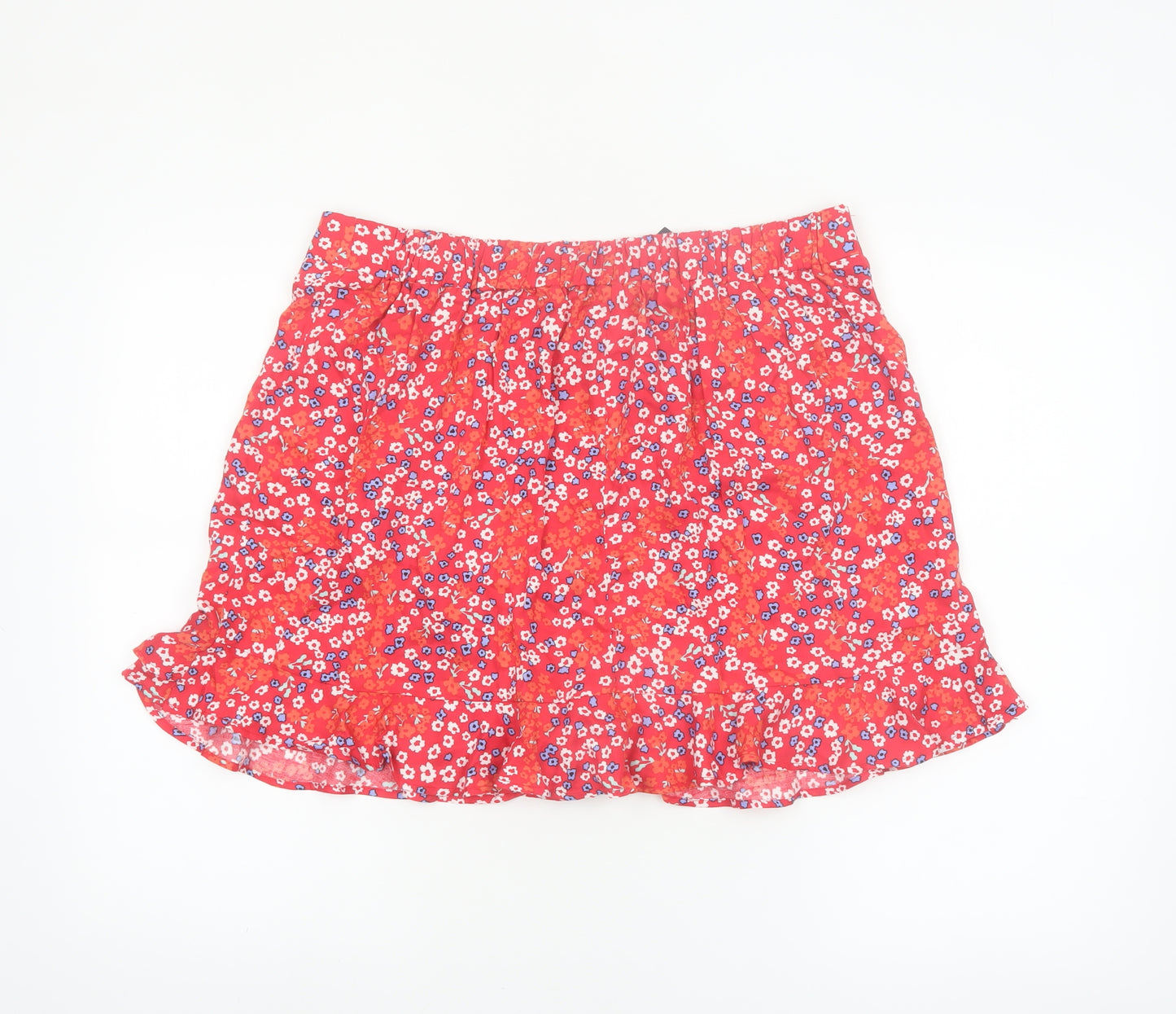 Dunnes Stores Red Floral A-Line Women’s Short Skirt Size 16