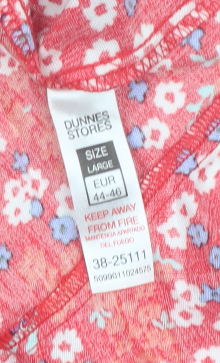 Dunnes Stores Red Floral A-Line Women’s Short Skirt Size 16