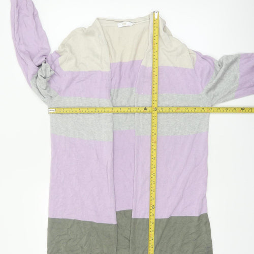 Cotton Traders Womens Multicoloured Striped Cardigan Size 14