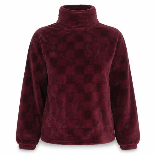Jane and Bleecker Womens Burgundy Fleece Pyjama Set S Winter Warm Loungewear