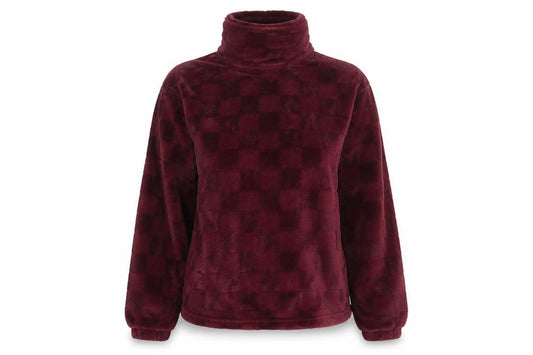 Jane and Bleecker Womens Burgundy Fleece Pyjama Set S Winter Warm Loungewear