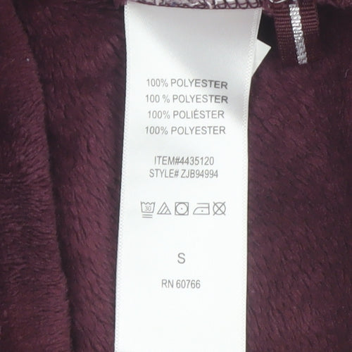 Jane and Bleecker Womens Burgundy Fleece Pyjama Set S Winter Warm Loungewear