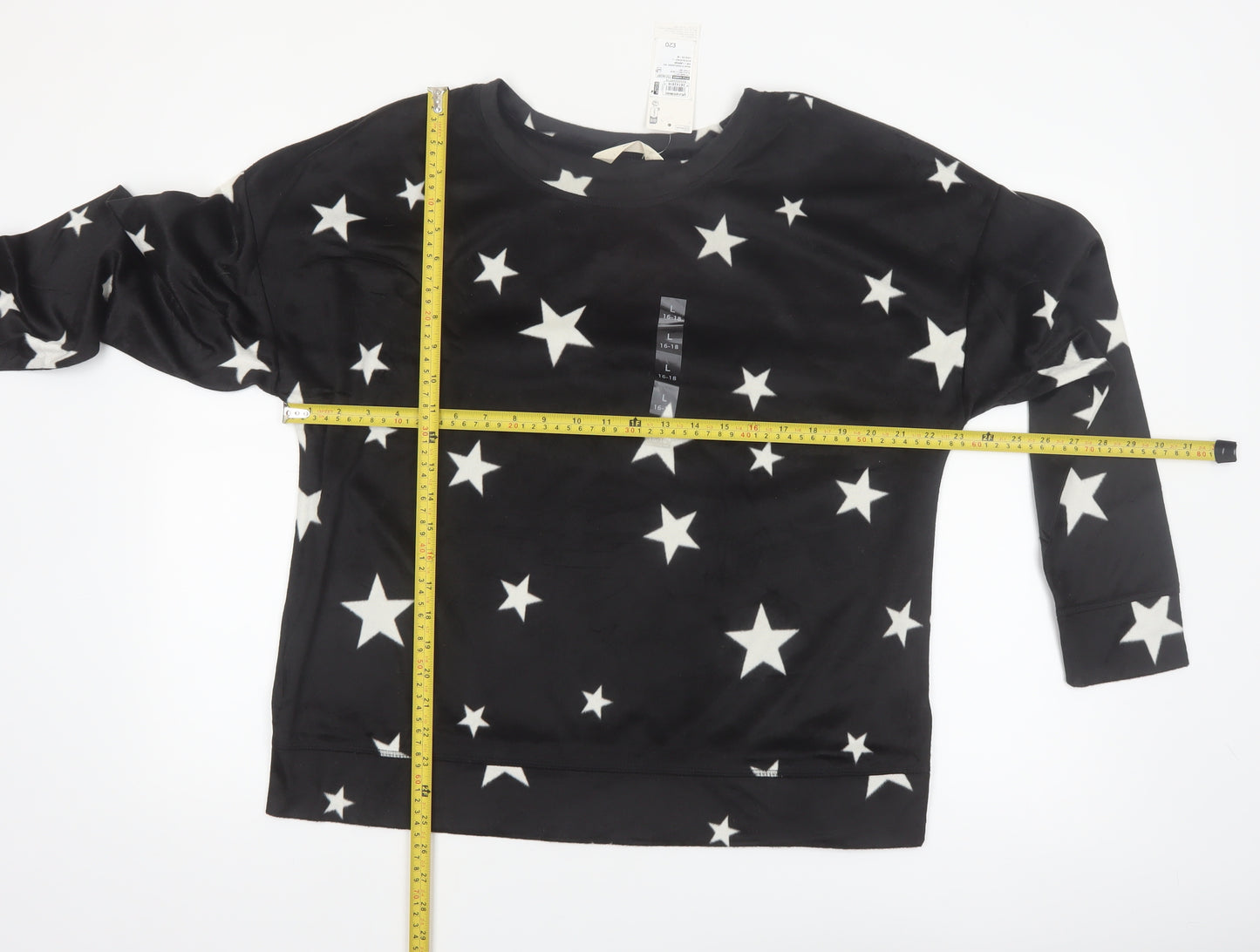 Marks and Spencer Women's Black Star Satin Pyjama Set L