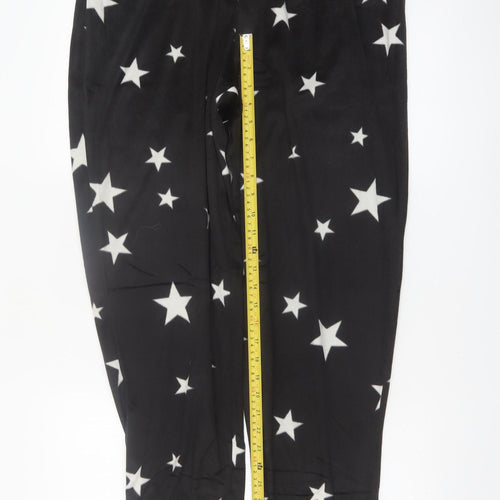 Marks and Spencer Women's Black Star Satin Pyjama Set L