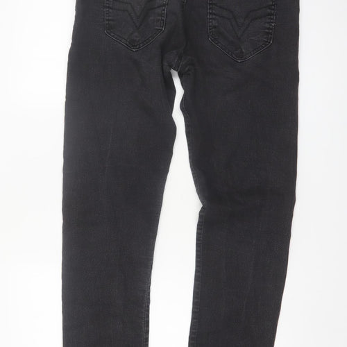 EXXO Men's Black Slim Skinny Jeans Size 44 Stretch Denim