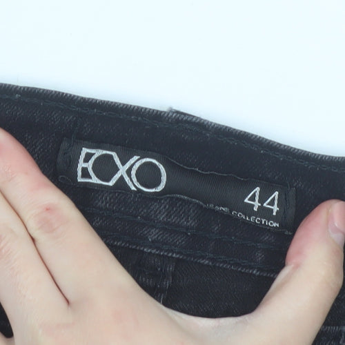 EXXO Men's Black Slim Skinny Jeans Size 44 Stretch Denim