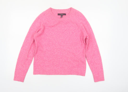 Vero Moda Womens Pink Crew Neck Knit Pullover Jumper XS