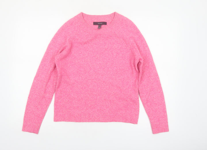 Vero Moda Womens Pink Crew Neck Knit Pullover Jumper XS