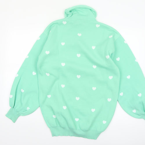 Heartbreak Women's Green Roll Neck Pullover Jumper Size 12