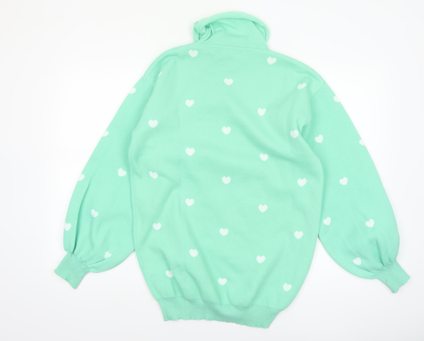 Heartbreak Women's Green Roll Neck Pullover Jumper Size 12