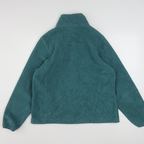 L.L. Bean Women's Green Fleece Full Zip Jacket Size M