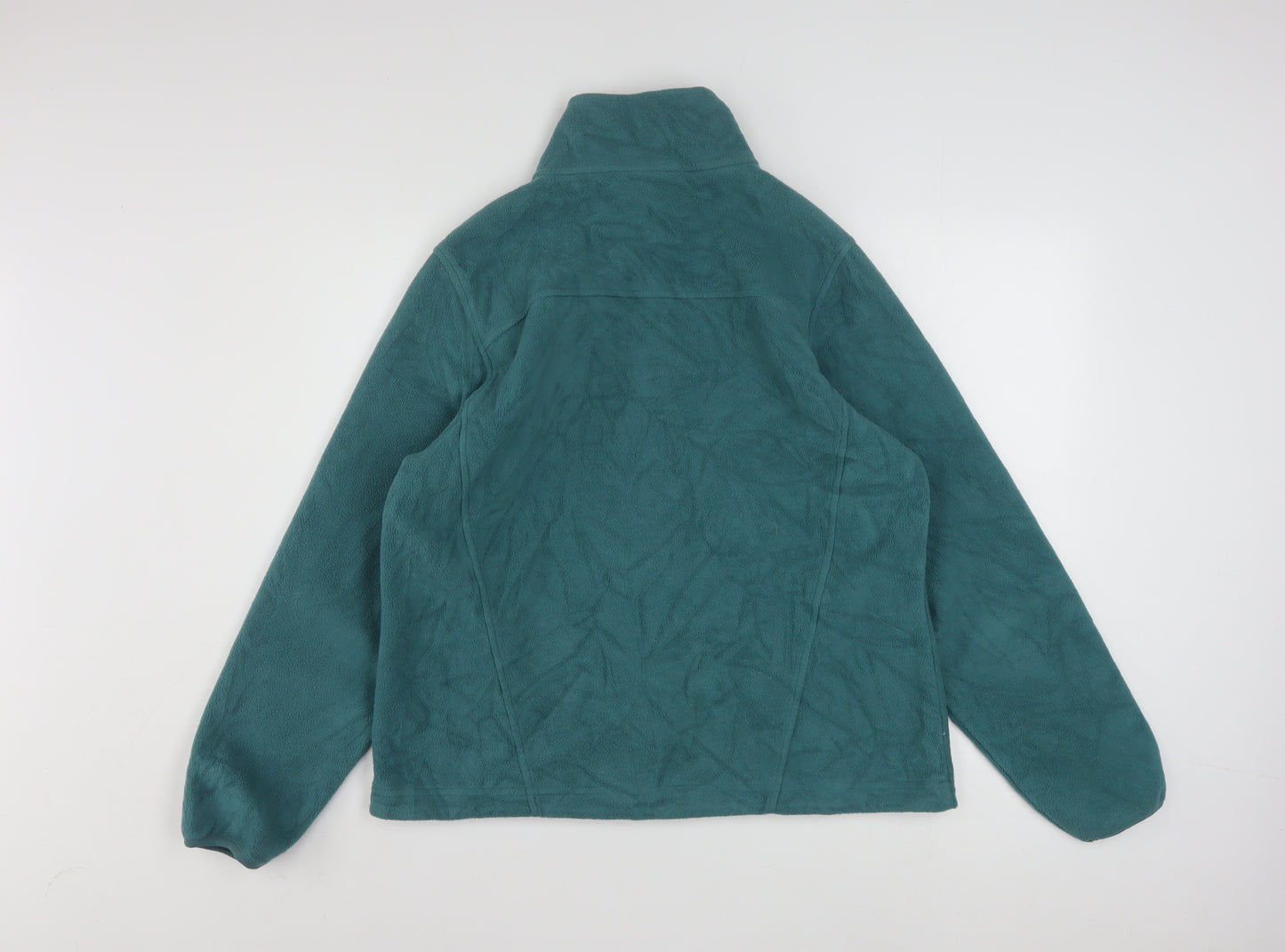 L.L. Bean Women's Green Fleece Full Zip Jacket Size M