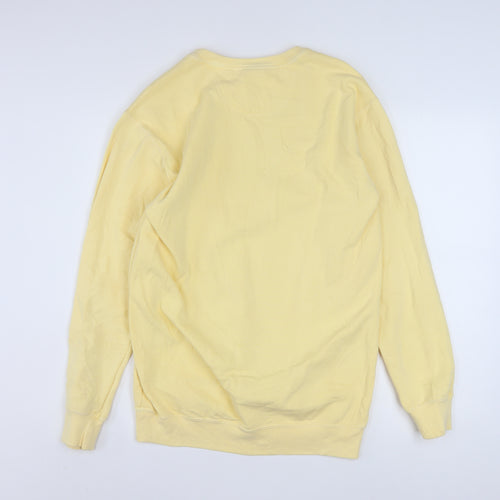 Comfort Colors Men's Yellow Millennial Sweatshirt Small Cotton Blend