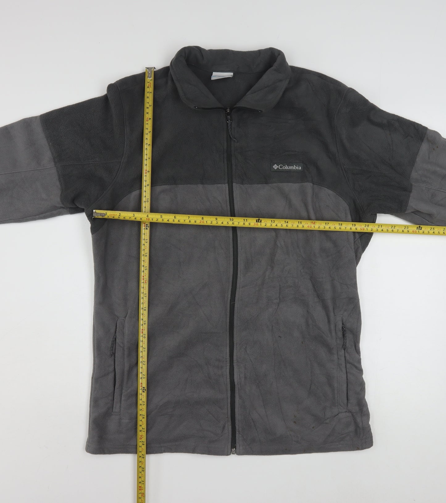 Columbia Men's Grey XL Fleece Full Zip Basic Jacket