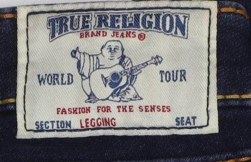 True Religion Womens Blue Denim Jegging Jeans Size 29 Slim Fit