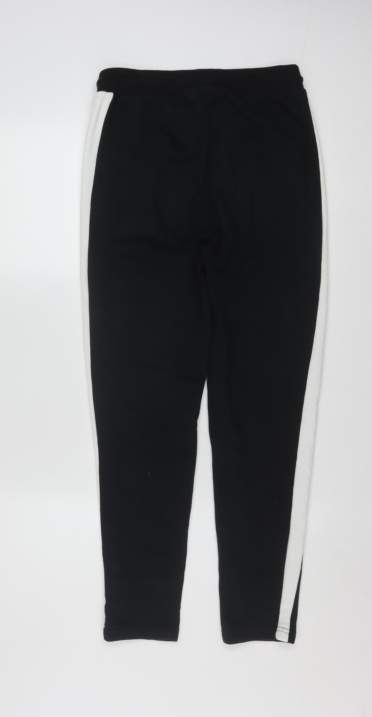 Puma Womens Black Jogger Trousers Size 8 Slim Fit Stretch Cotton