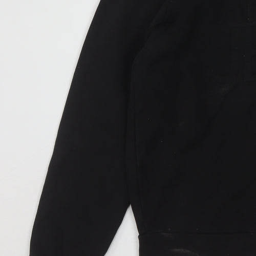 Armani Jeans Men's Black Small Crew Neck Logo Pullover Sweatshirt