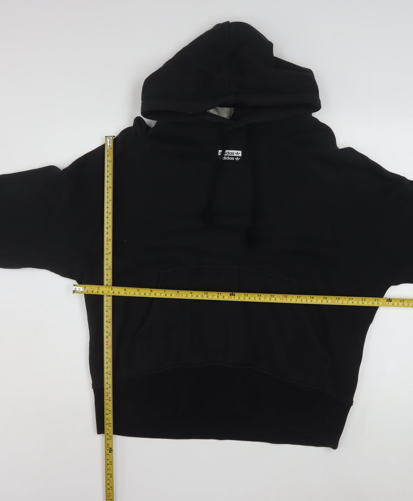 Adidas Women Black Size 14 Pullover Hoodie Cotton Blend Casual