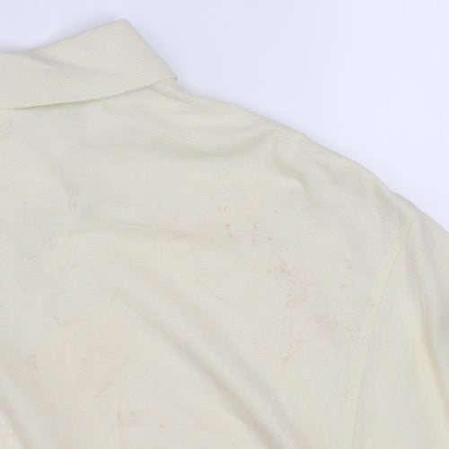 Lacoste Men’s Beige Short Sleeve Cotton Polo Shirt Size XL