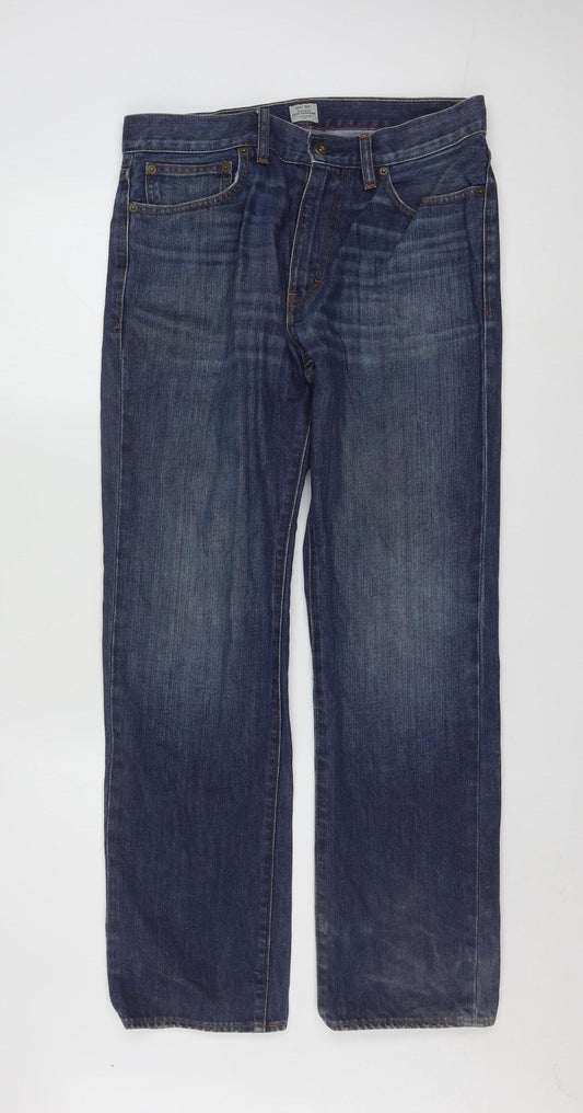 J.Crew Men's Blue Slim Straight Denim Jeans 31W 30L Cotton