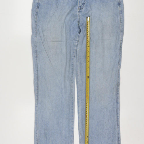 Lee Riveted Women's Blue Straight Leg Jeans Size 12 Regular Fit