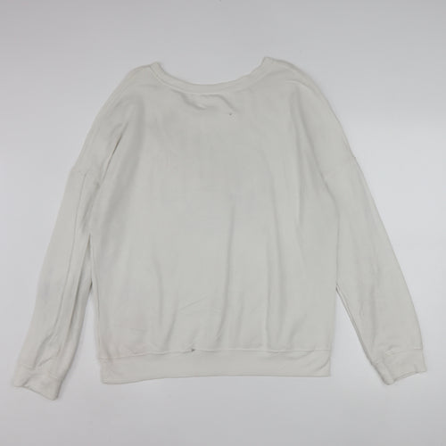 Zoe + Liv Women's White NASA Graphic Pullover Sweatshirt XL