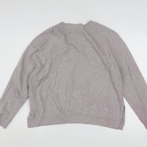 H&M Divided Womens Grey Chicago Bulls Sweatshirt Size 12 Cotton Blend