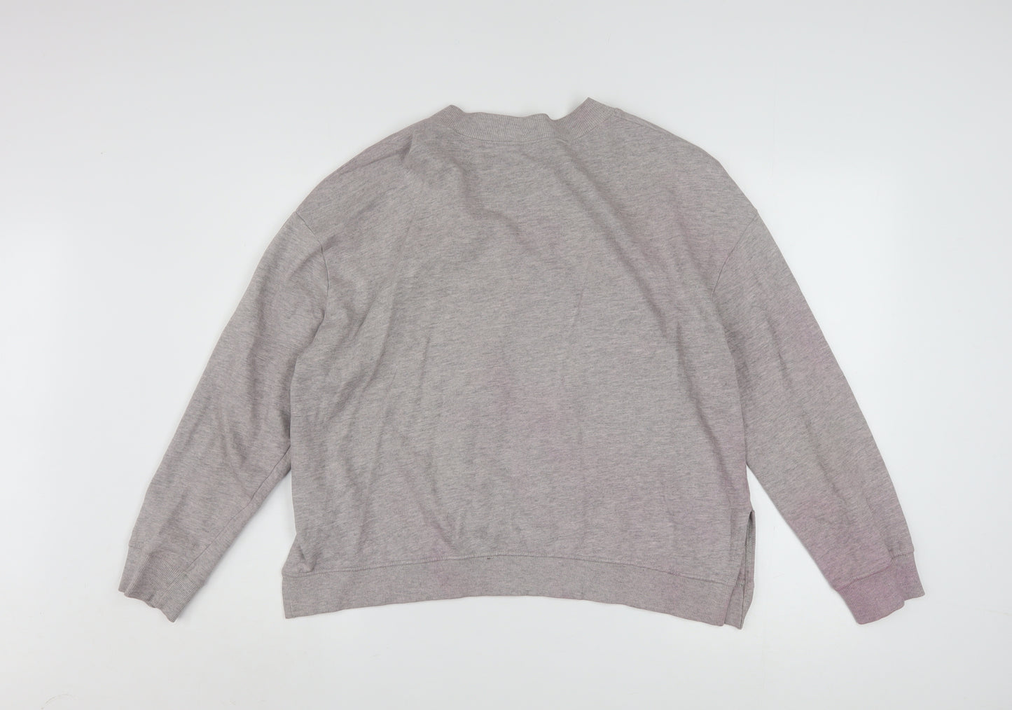 H&M Divided Womens Grey Chicago Bulls Sweatshirt Size 12 Cotton Blend