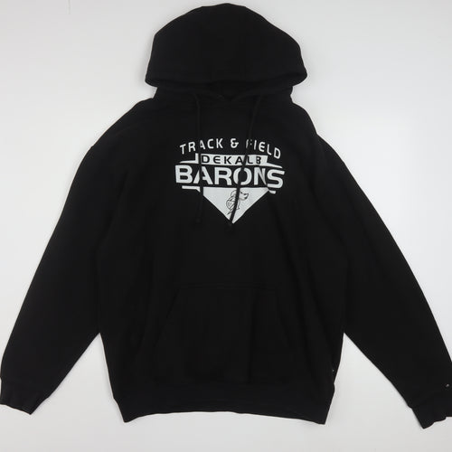 Pennant Men's Black XL Pullover Hoodie Track & Field Sports Fleece