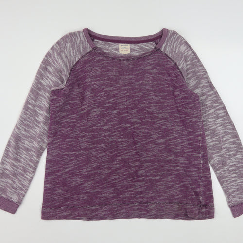 Champion Women's Purple Marl Long Sleeve Pullover Sweatshirt XL