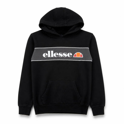 Ellesse Boys Black Pullover Hoodie 13-14 Years Logo Fleece Sweatshirt