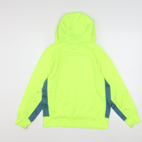 Nike Boys Yellow Therma-Fit Pullover Hoodie L Fleece Sportswear