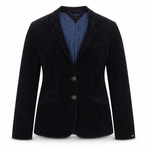 Tommy Hilfiger Women's Black Corduroy Blazer Size 8 Classic Fit