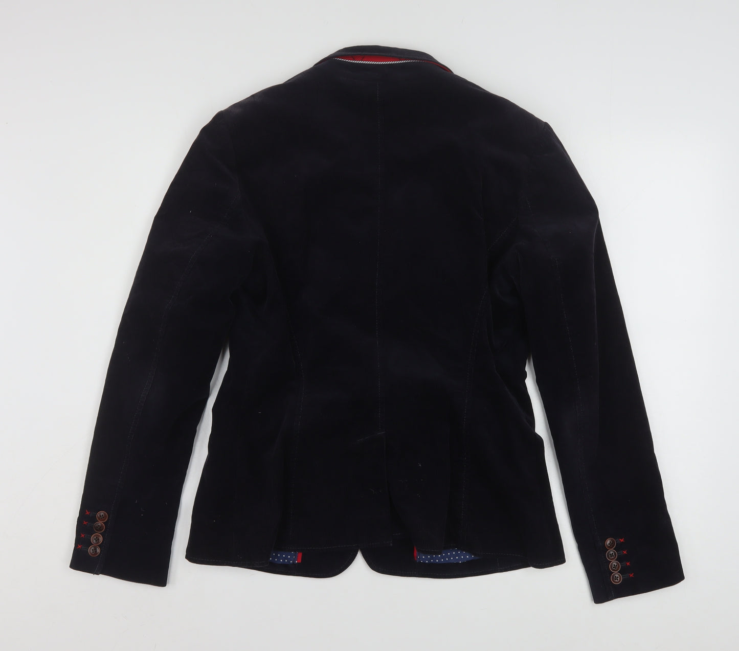 Tommy Hilfiger Women's Black Corduroy Blazer Size 8 Classic Fit