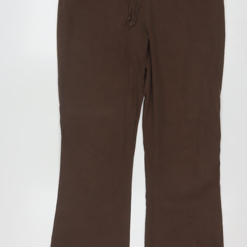 Dickies Womens Brown Cotton Blend Straight Cargo Trousers Size S