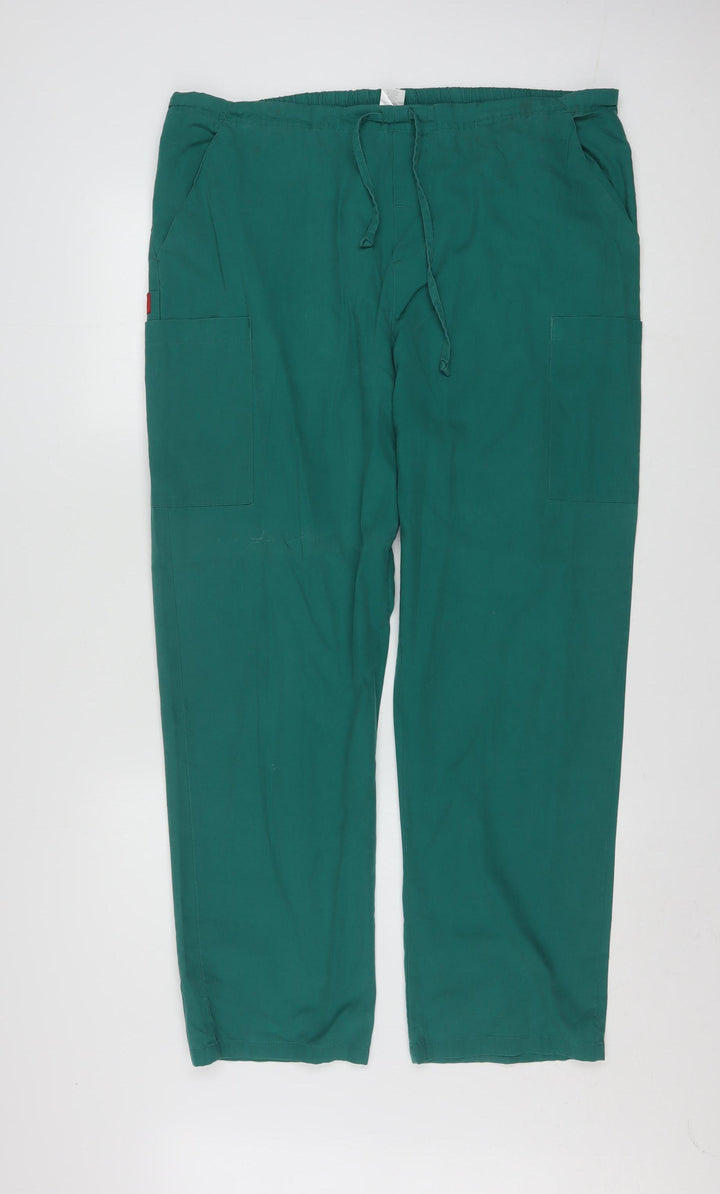 Dickies Womens Green Cargo Workwear Trousers M Regular