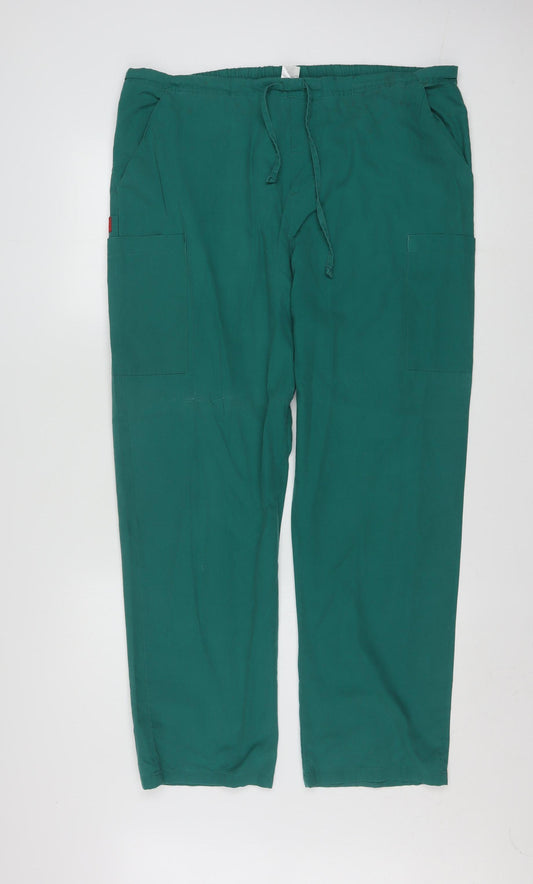 Dickies Womens Green Cargo Workwear Trousers M Regular