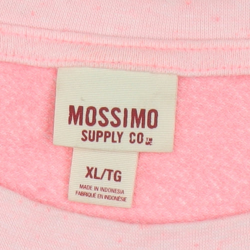 Mossimo Women’s Pink Ombre Crew Neck Long Sleeve Sweatshirt XL