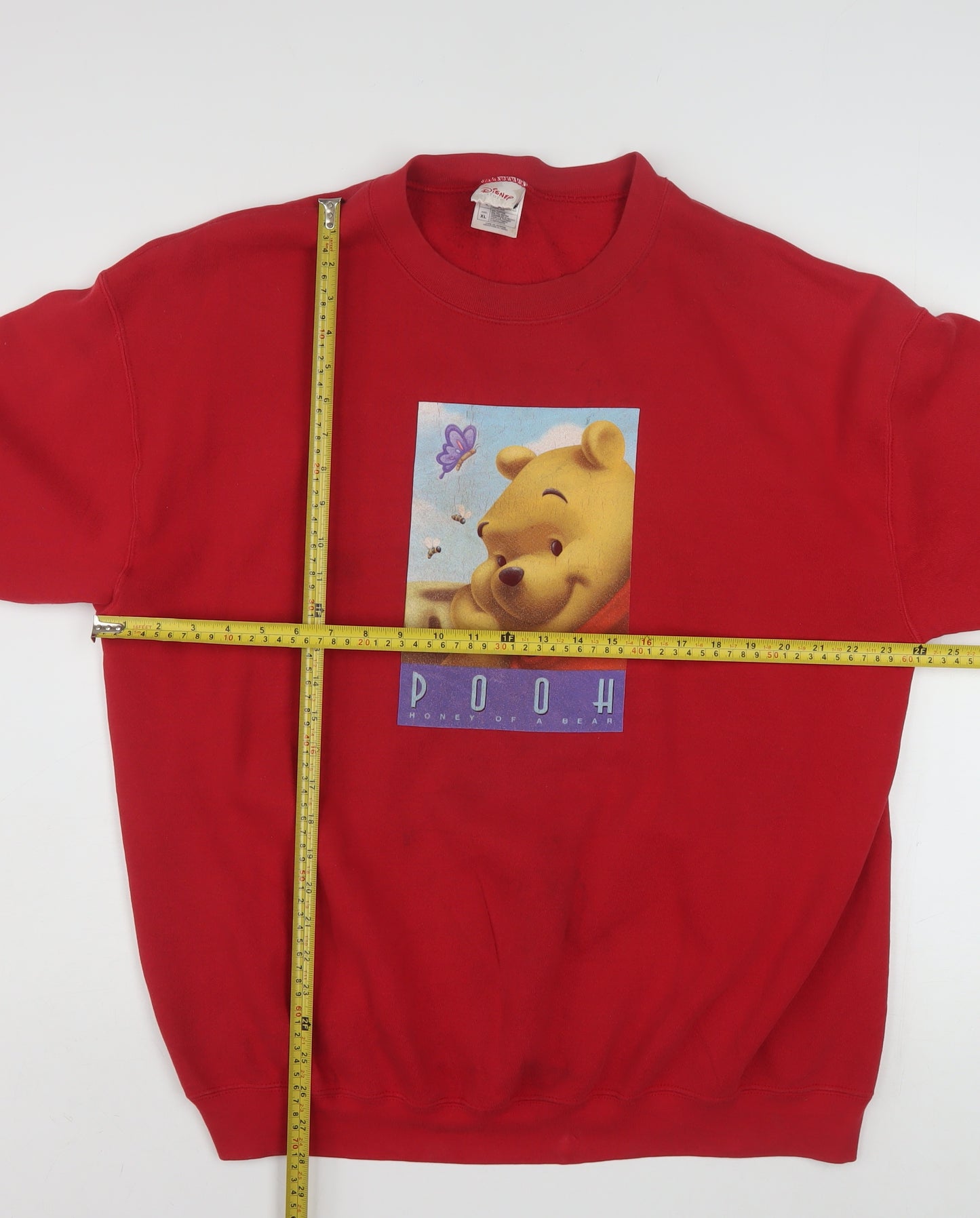 Disney Store Women Red Winnie the Pooh Pullover Sweatshirt XL