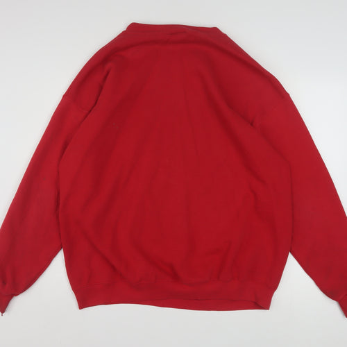 Disney Store Women Red Winnie the Pooh Pullover Sweatshirt XL