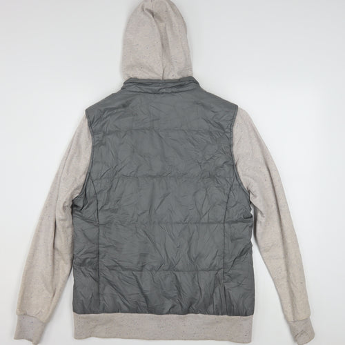 Puma Women's Grey Hooded Puffer Jacket Size 16 Casual Sportswear