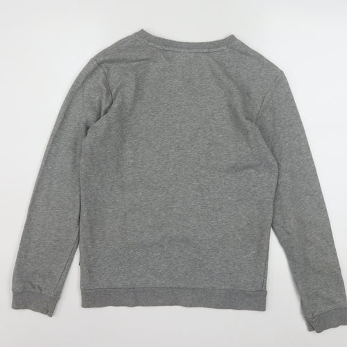 Puma Boys Grey Logo Crew Neck Pullover Sweatshirt 13-14 Years
