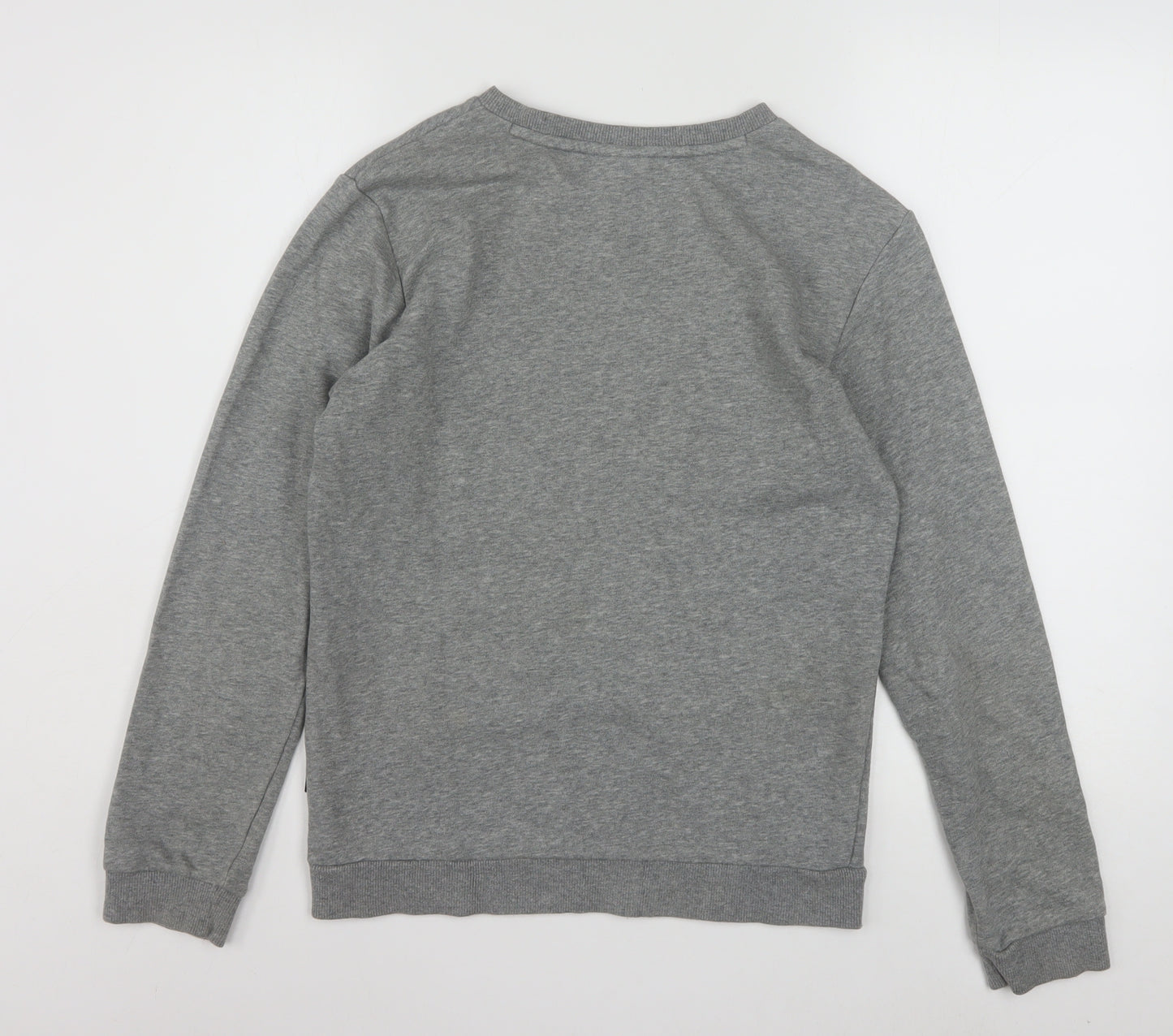 Puma Boys Grey Logo Crew Neck Pullover Sweatshirt 13-14 Years
