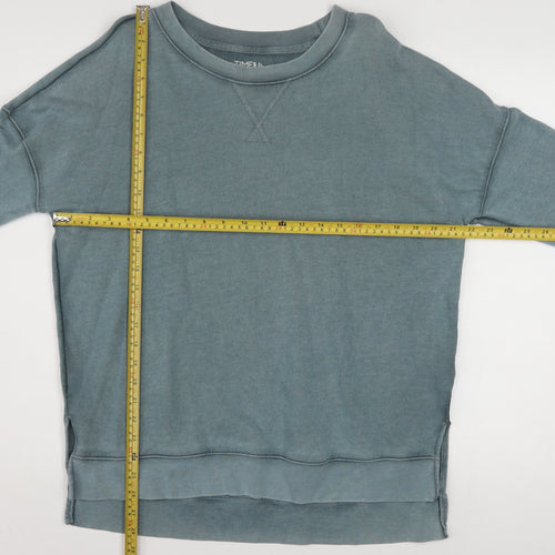 Time and Tru Women’s Gem Slate Blue Pullover Sweatshirt Size 12-14