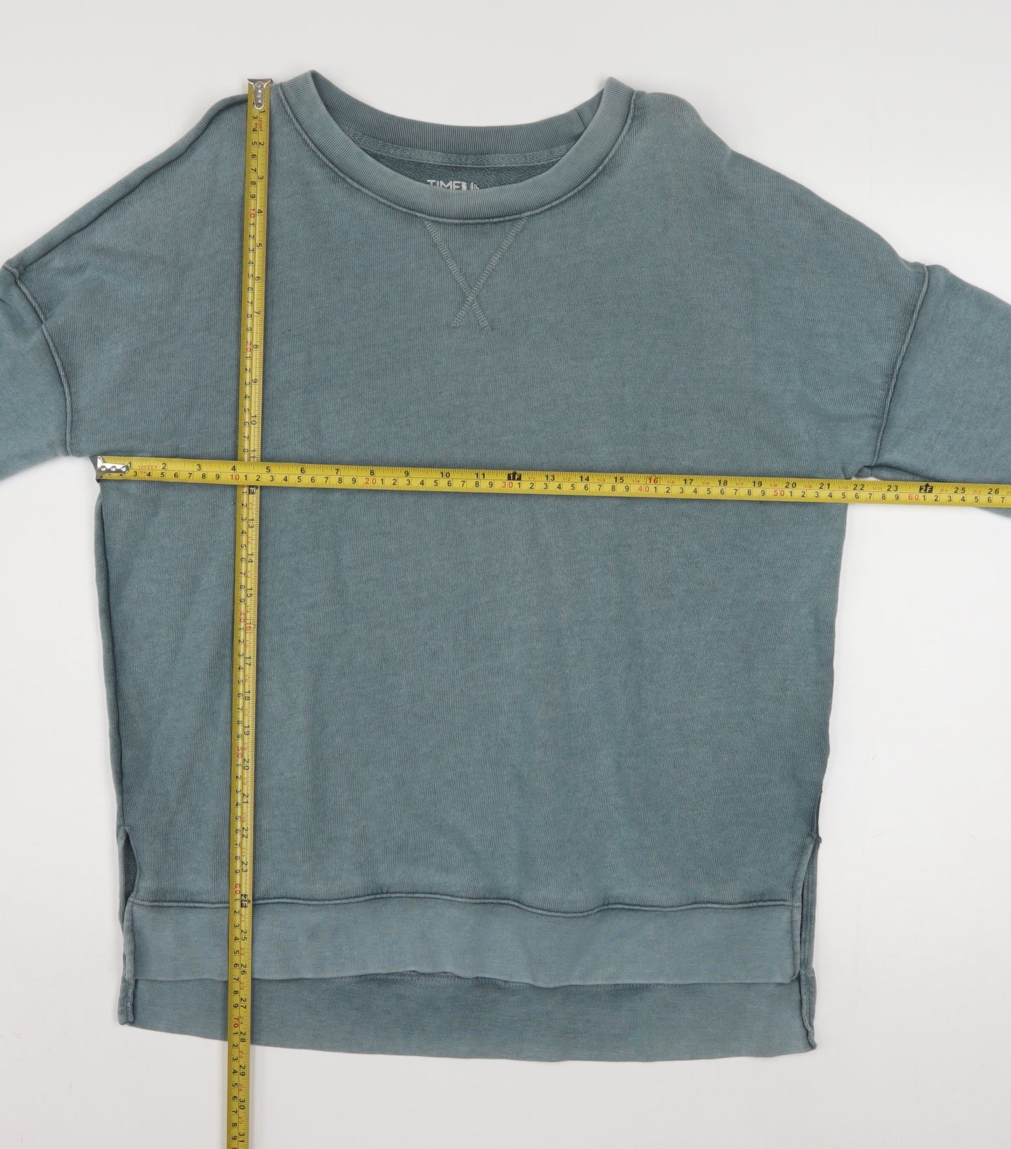 Time and Tru Women’s Gem Slate Blue Pullover Sweatshirt Size 12-14