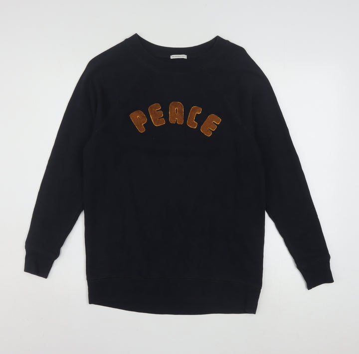 American Eagle Womens Black Long Sleeve Pullover Sweatshirt XXS