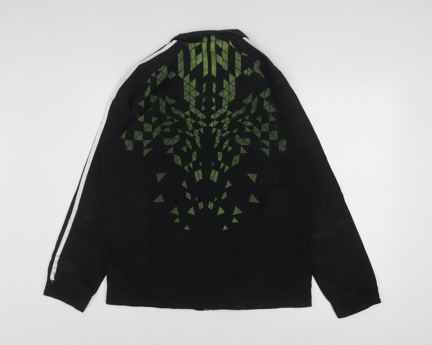 Adidas Boys Black 13-14 Years Track Jacket Full Zip Lined Sportswear