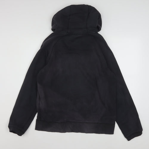 Nike Men's Black Pullover Hoodie Size M Logo Fleece Sweatshirt